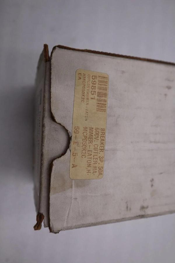 Cutler Hammer HMCP050K2C 600V 50A Series C Motor Circuit Protector STOCK 1389CC