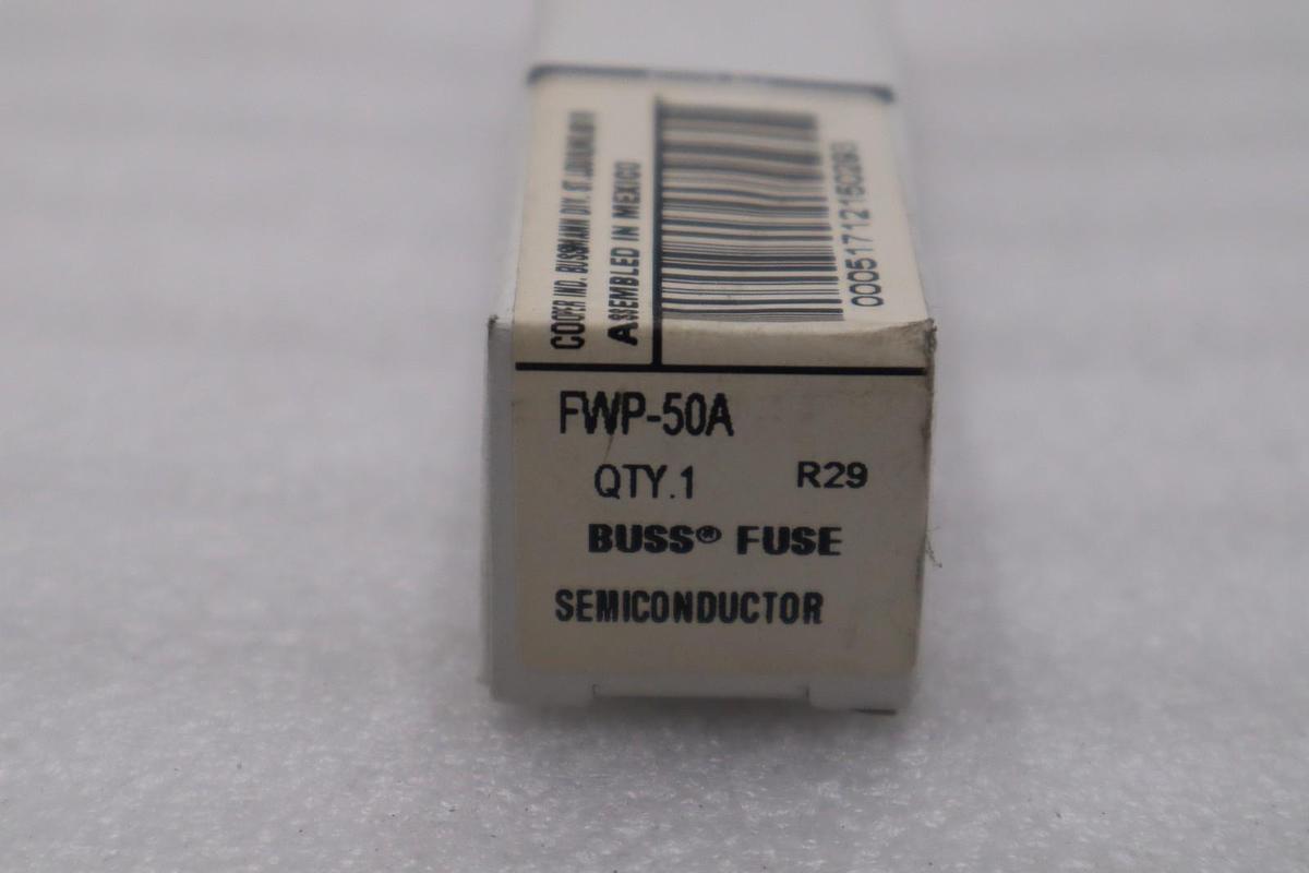 LOT OF 2 - Bussmann FWP-50A 50 Amp Semiconductor Fuse - STOCK 5847A