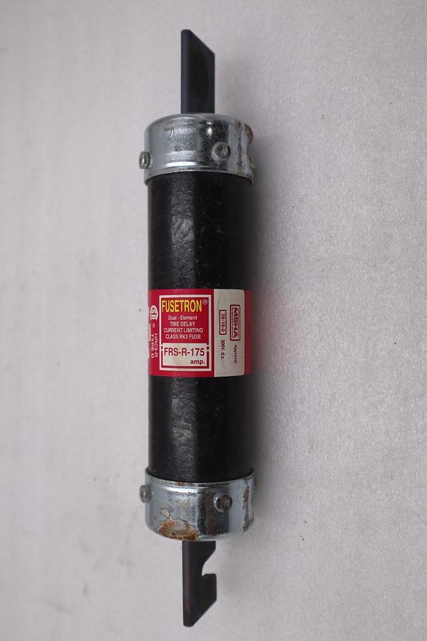 Used FUSETRON FRS-R-175 FUSE BLACK 12 AVAILABLE (AS PICTURED) NEW UNIT STOCK 4939A