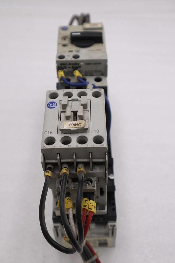 Used ALLEN BRADLEY 140M-D8E-C16 CIRCUIT BREAKER WITH 100-C23*10 CONTACTOR STOCK 4824A