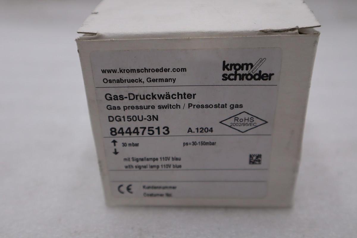NEW KROM SCHRODER DG150U-3N 84447513 GAS PRESSURE SWITCH STOCK H562A