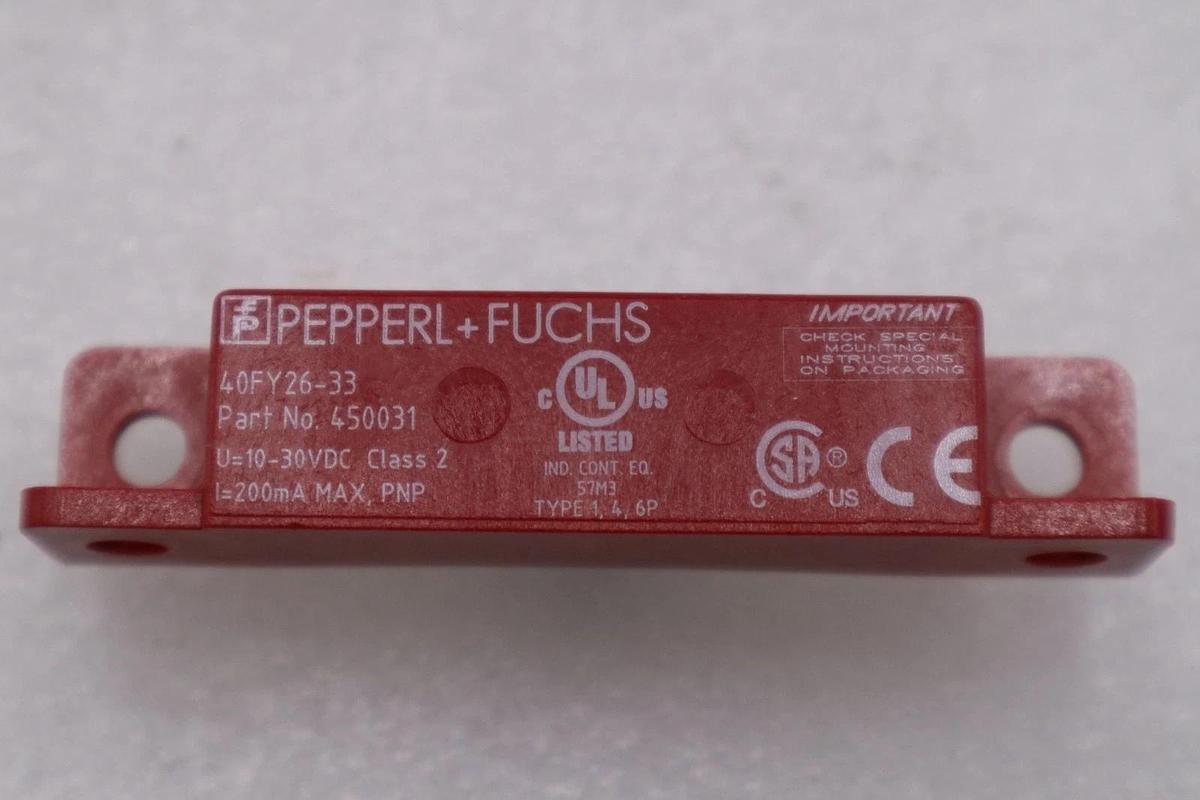 Used New Pepperl + Fuchs 40FY26-33 Proximity Switch Sensor 10-30 VDC STOCK H429A