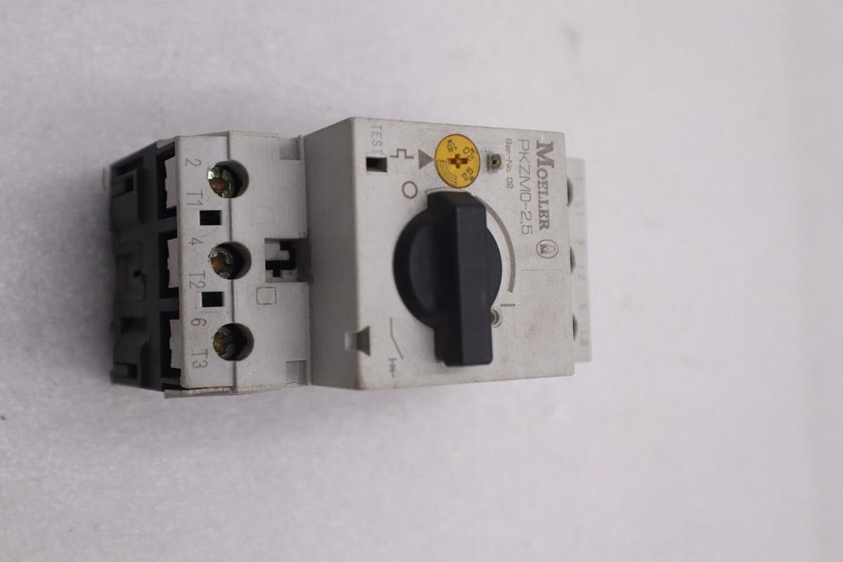 Used LOT OF TWO MOELLER MOTOR STARTER 3 POLE PKZMO-2.5 STOCK K-3450