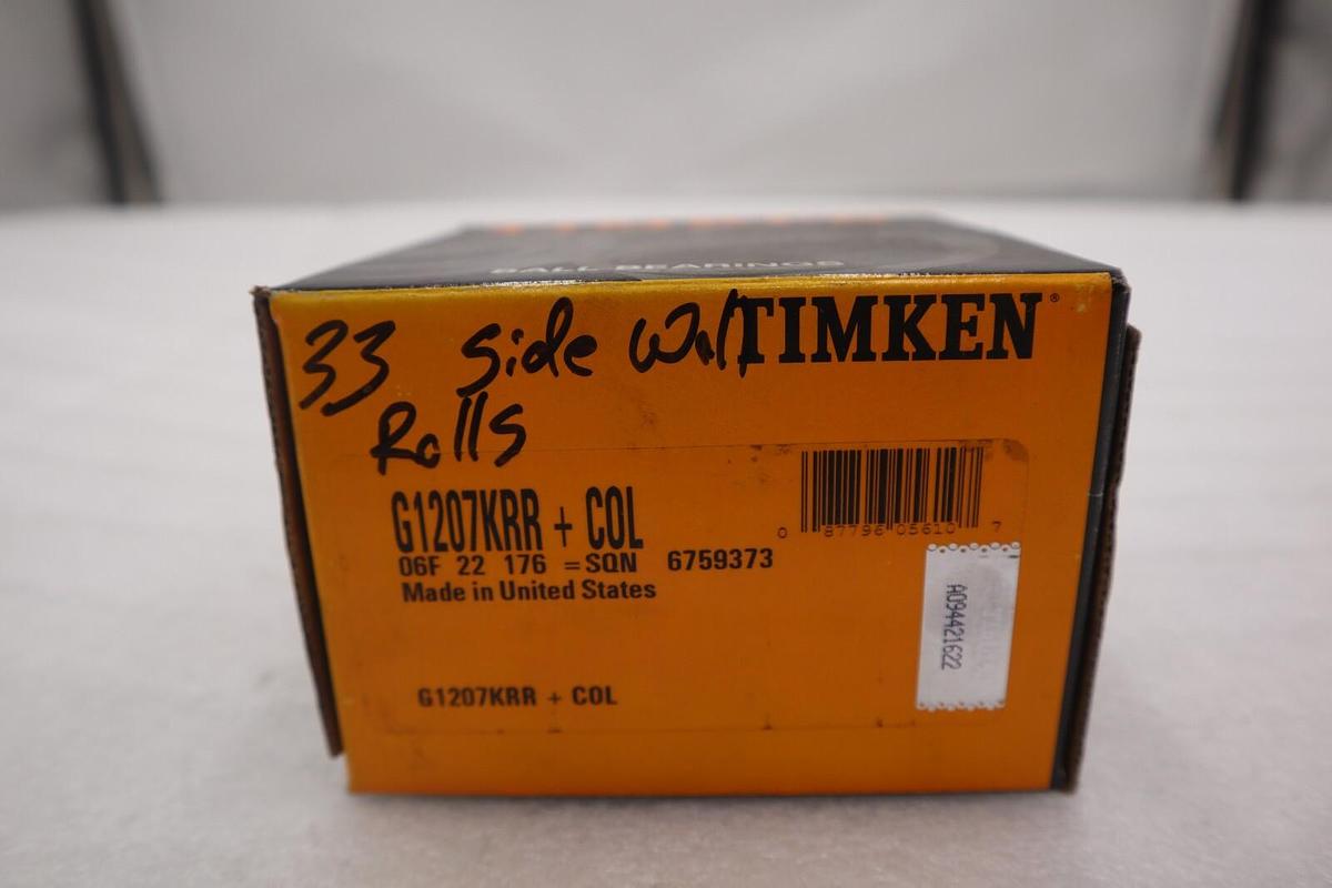 Used NEW OPEN BOX G1207KRR + COL - TIMKEN STOCK 2051-A
