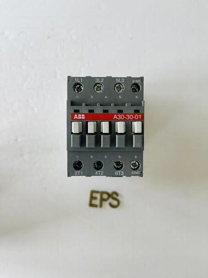 Used ABB Contactor A30-30-01 24V 50Hz / 24V 60Hz #K-1508