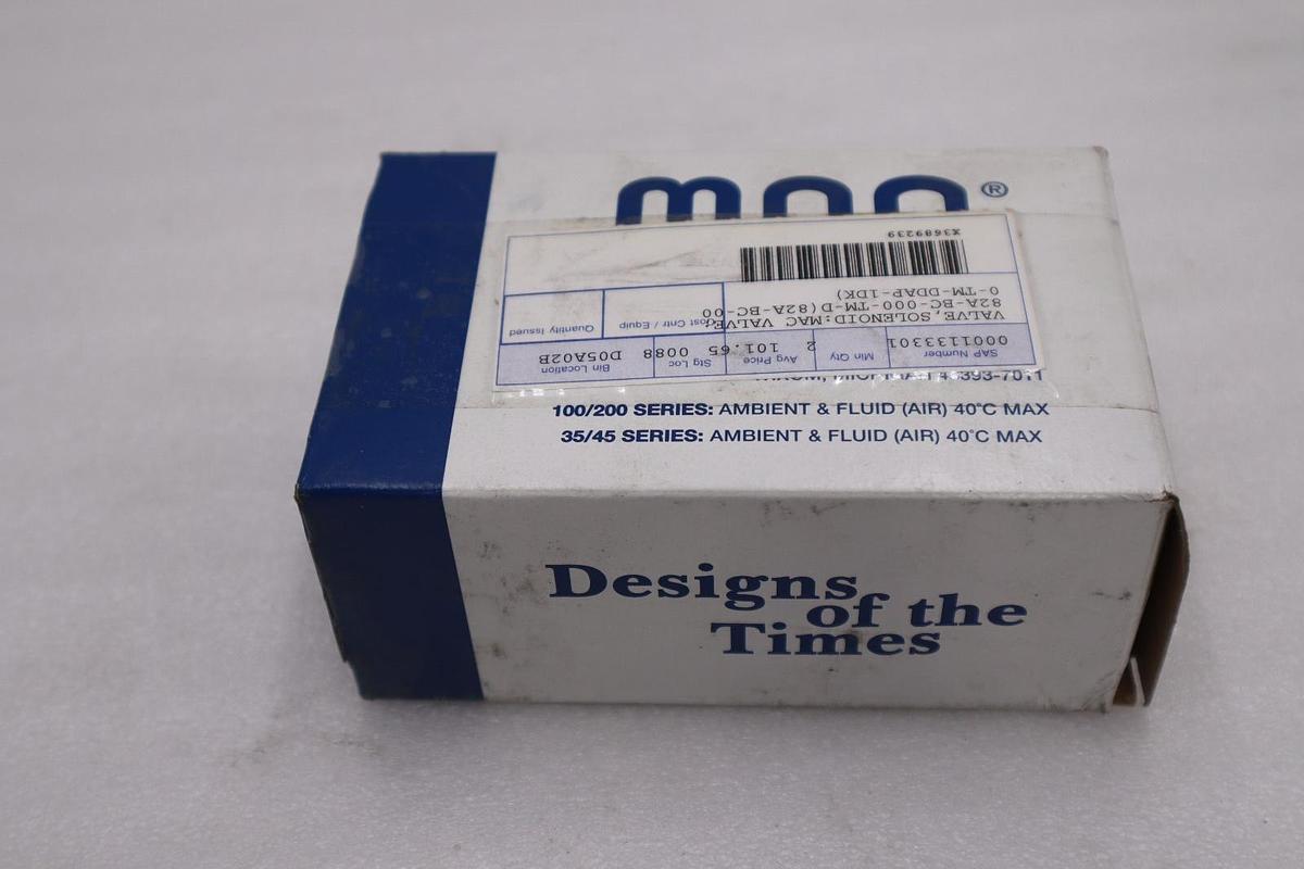 NEW Mac Valves 82A-BC-000-TM-DDAP-1DK/ 82BC000TMDDAP1DK Solenoid Valve #H703A