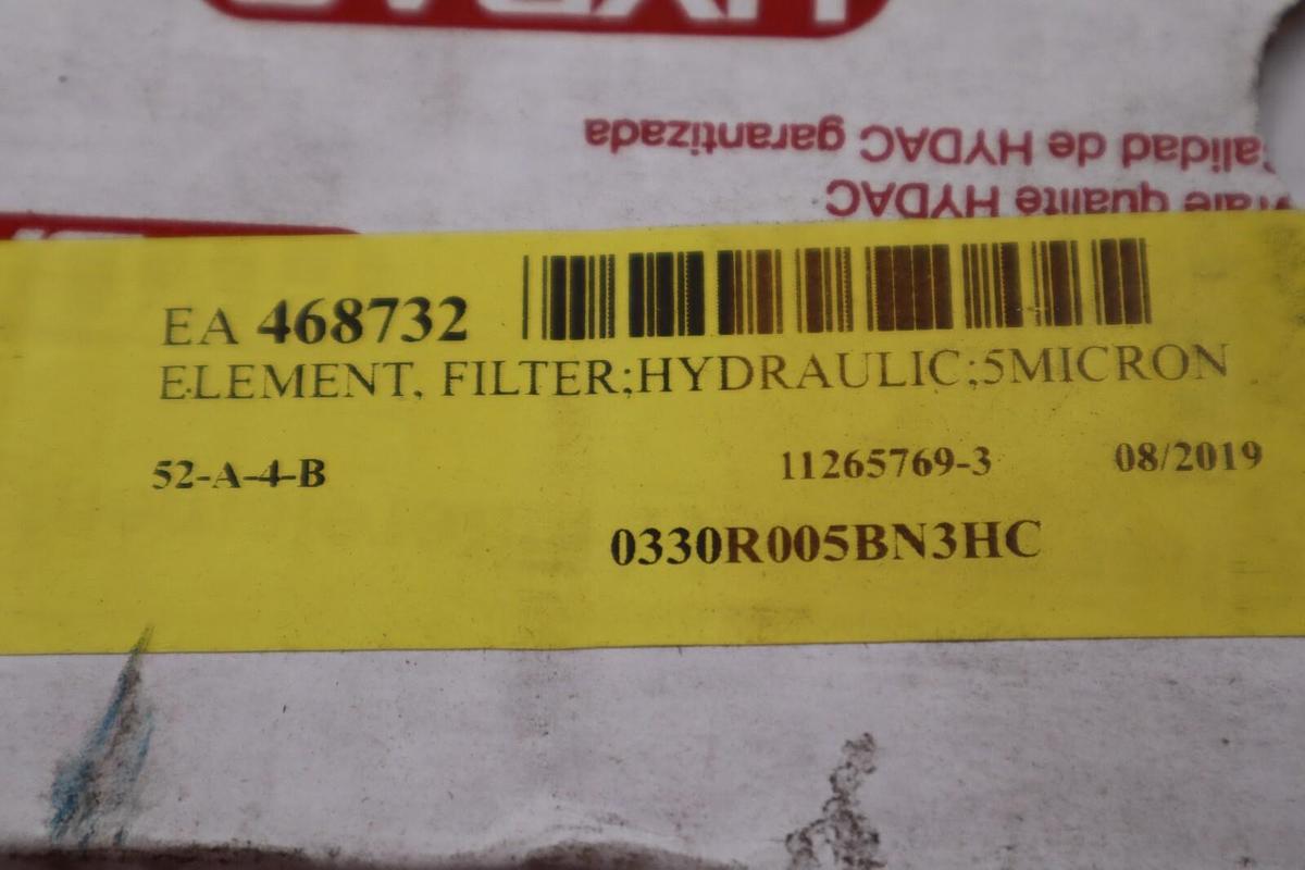 Used Hydac Hydraulic 1260899 Filter Element #012-A