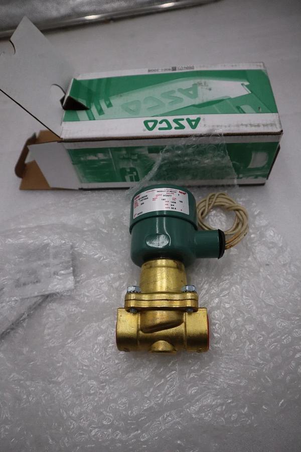 New ASCO 8210B026 Solenoid Valve, 3/4" NPT 120AC (FOUR AVAILABLE) STOCK H847