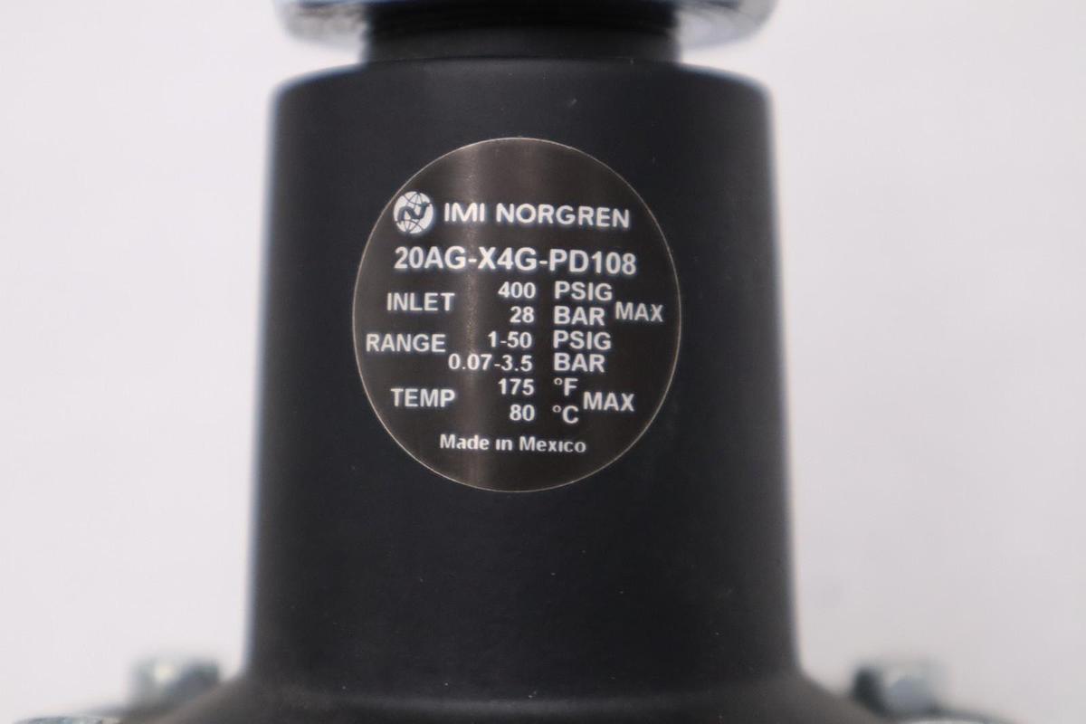 NORGREN 20AG-X4G-PD108 series high flow pressure regulator STOCK H836A