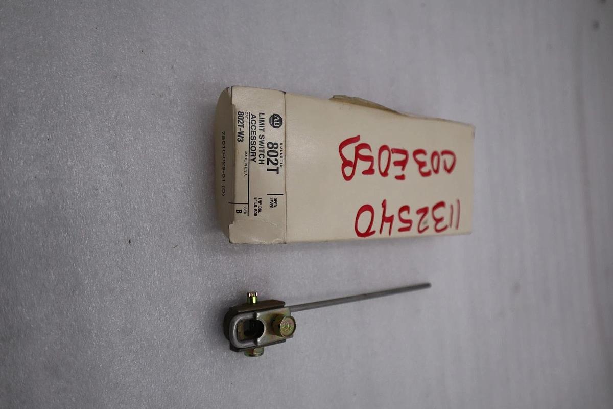 NEW OPEN BOX AB Allen-Bradley 802T-W3 Limit Switch Arm Rod Lever STOCK H1633A