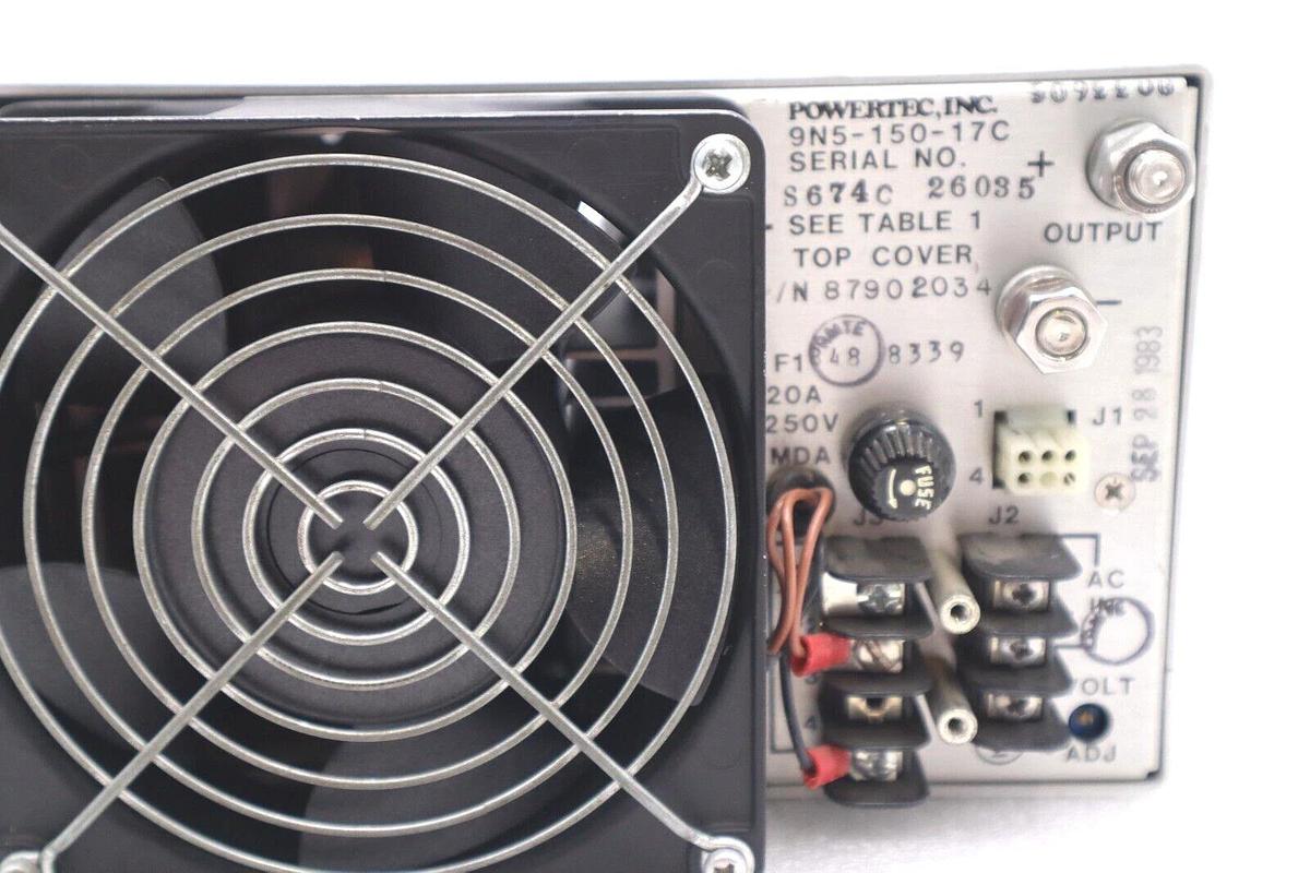 Used POWERTEC DC POWER SUPPLY MODEL 9N5-150-17C SUPER SWITCHER STOCK #1003A