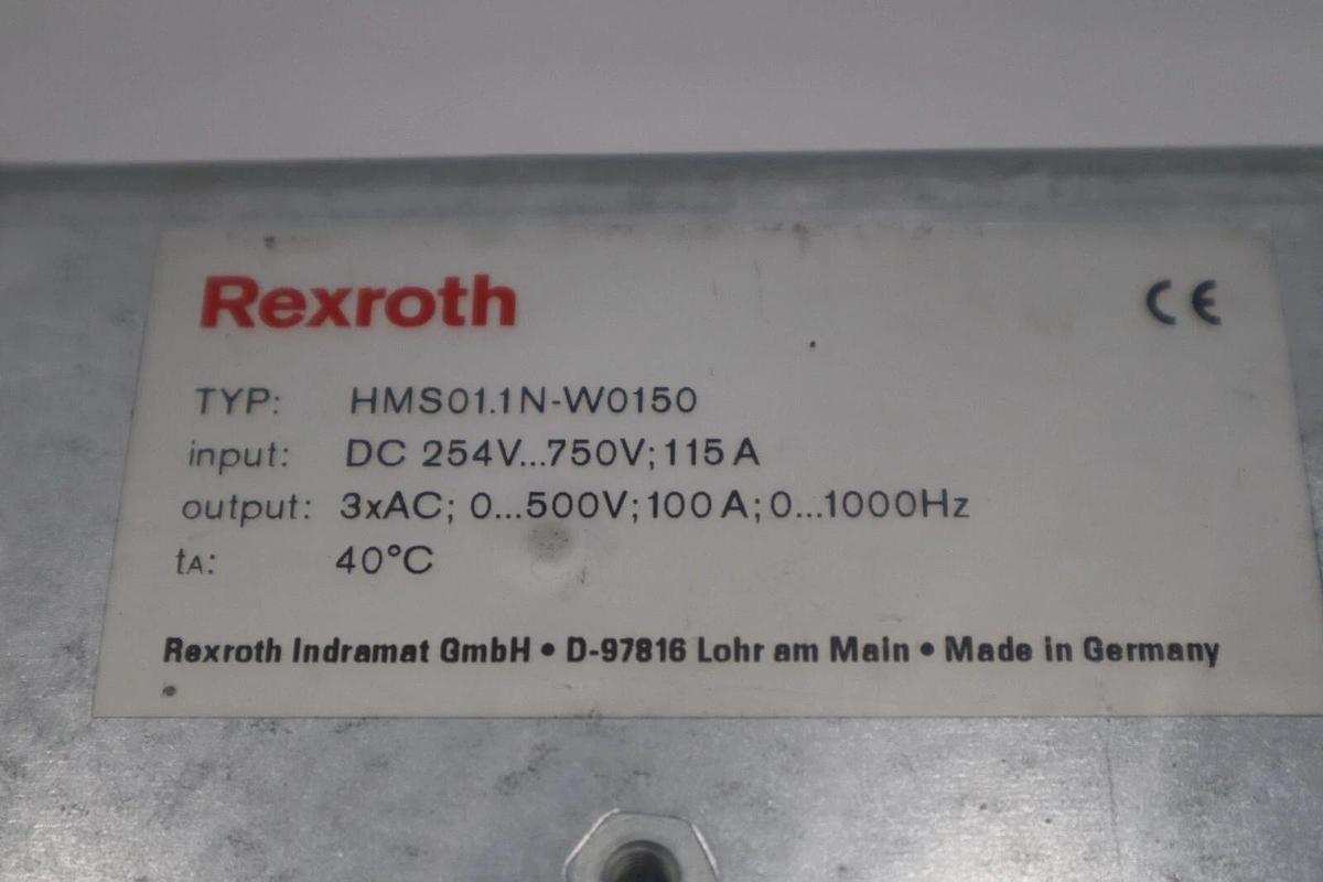 Refurbished Bosch Rexroth HMS01.1N-W0150-A-07-NNNN Servo Drive 150AMP STOCK 1443A