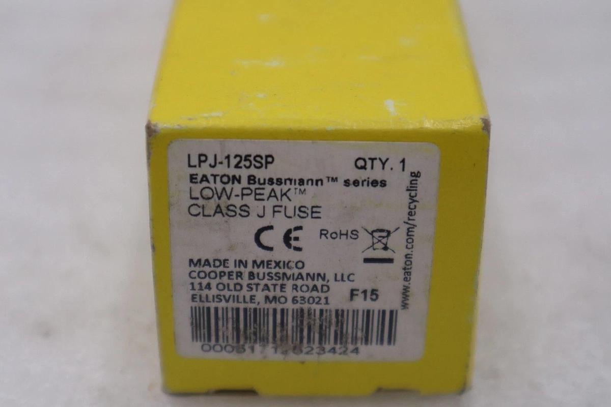 Used NIB - Bussmann - LPJ-125SP - Lpj Fuse, 125 A, Dual, Class J - STOCK 5813A 51712523424