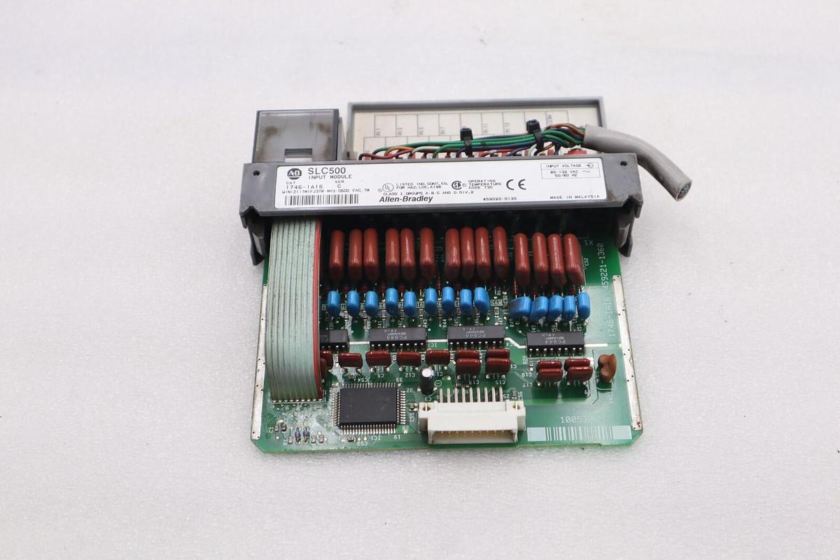 Used ALLEN BRADLEY 1746-IA16 SLC500 INPUT MODULE SER C STOCK #L-511