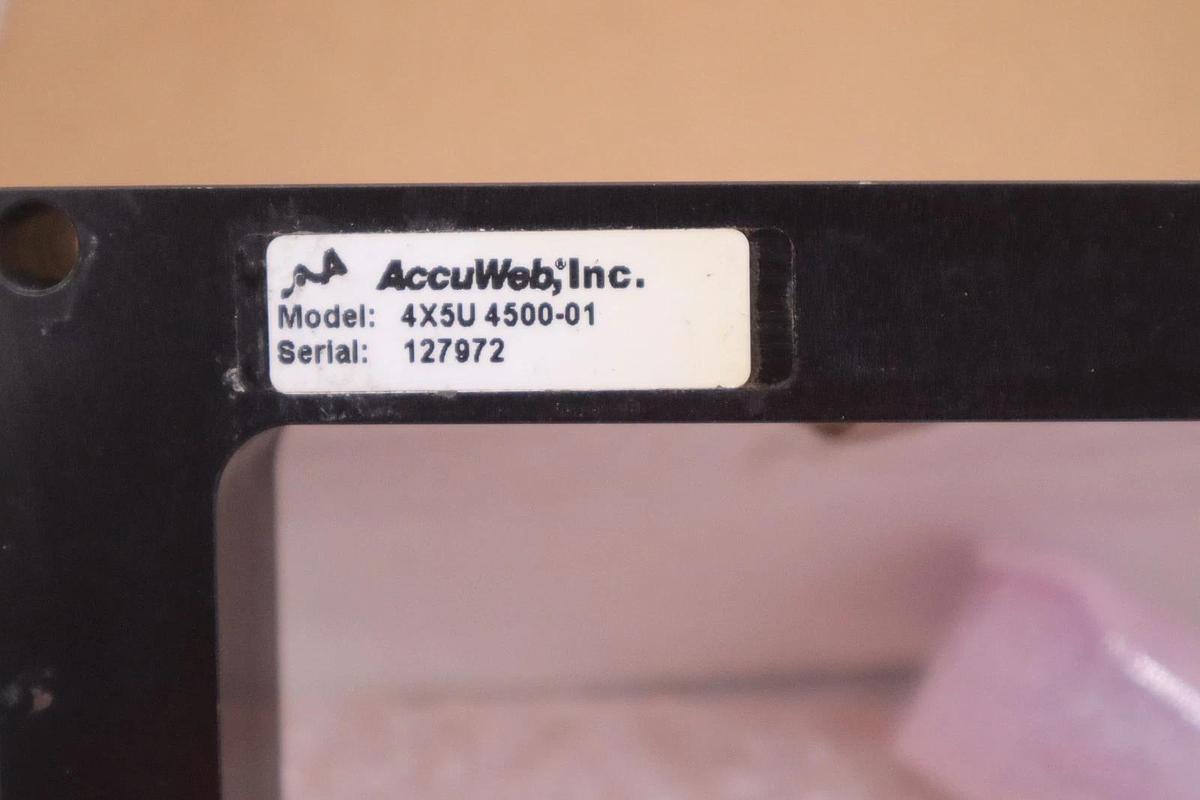 Used AccuWeb 4X5U 4500-01 Point Source web guide edge sensor STK 3584A