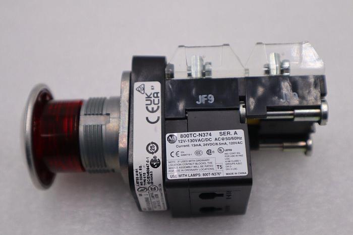 NEW Allen Bradley 800T-FXQH2RA5 Push/Pull Operator W/Bulb STOCK K-108C