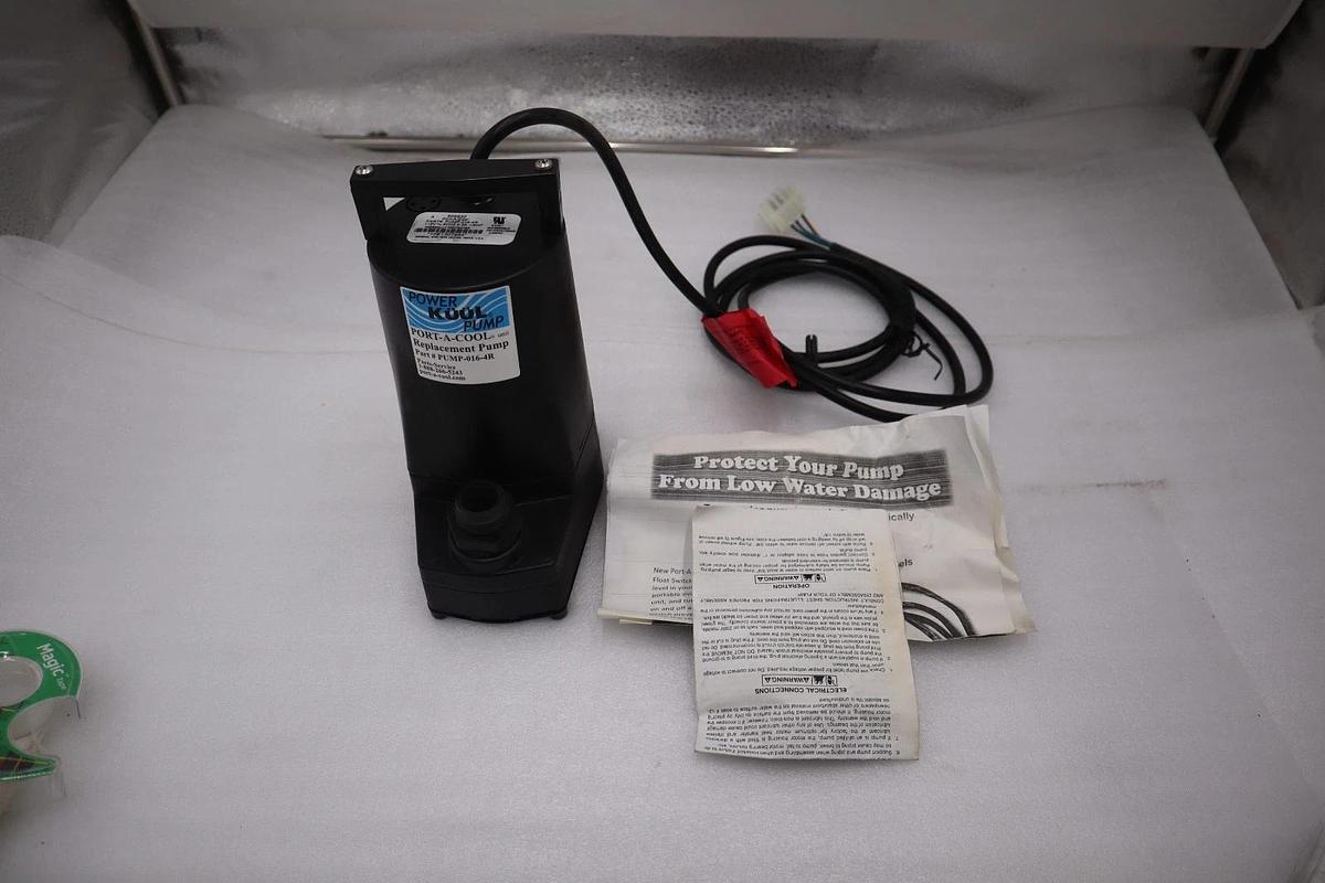 Port-A-Cool Power Kuhl Replacement Pump 115V-60Hz 5A 1PH PUMP-016-4R STK GF1227