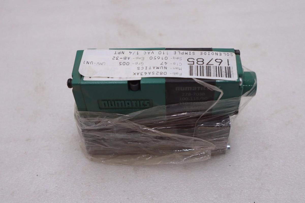 NUMATICS 082SA43AK000030 120V .15A 150PSI - NEW - STOCK GF516A
