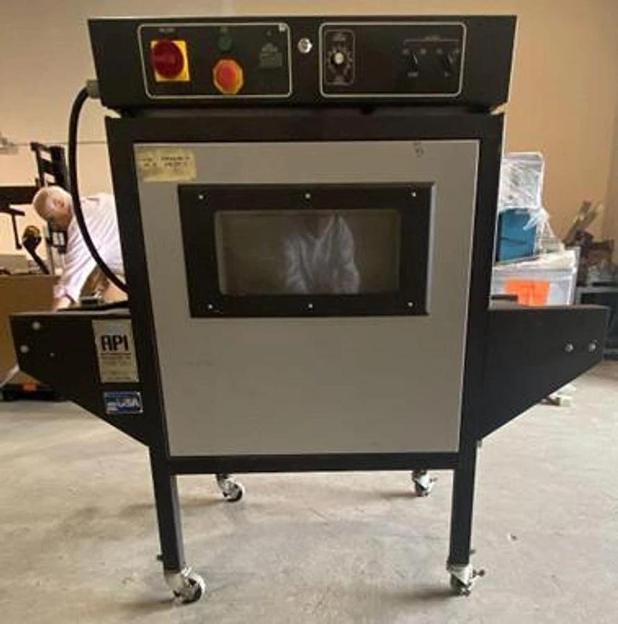 Used TEXWRAP SPARTAN MODEL 2215L COMPACT AUTOMATIC L-BAR SEALER W/ API HEAT TUNNEL