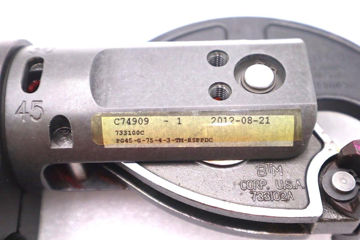 Used BTM CORP 733100C PG45-G-75-4-3-TM-RSPPDC DC CLAMP C74909 #K-1816