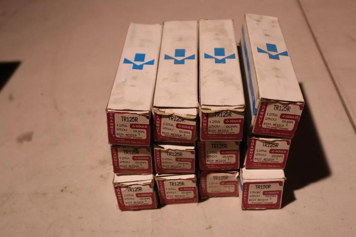 Used NEW GOULD SHAWMUT TR125R AMP 600V RK5 TIME DELAY FUSE STOCK 5801
