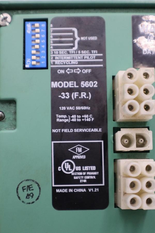 Used ECLIPSE VERI-FLAME 5602 VF560233AA FLAME MONITORING CONTROL STOCK H1174