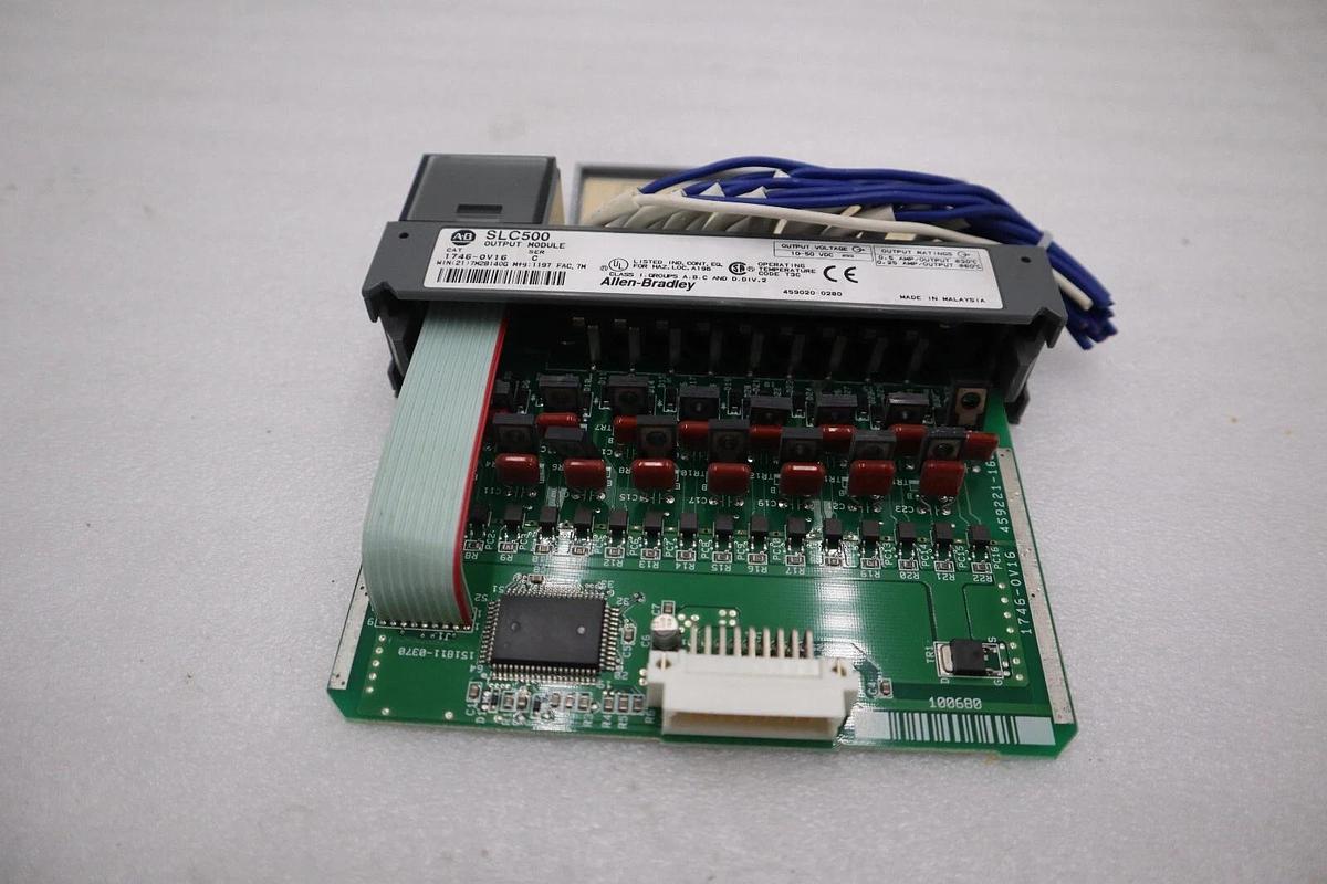 Used Allen Bradley 1746-OV16 Ser. C Output Module SLC 500 1746OV16 AB STOCK K-81-D