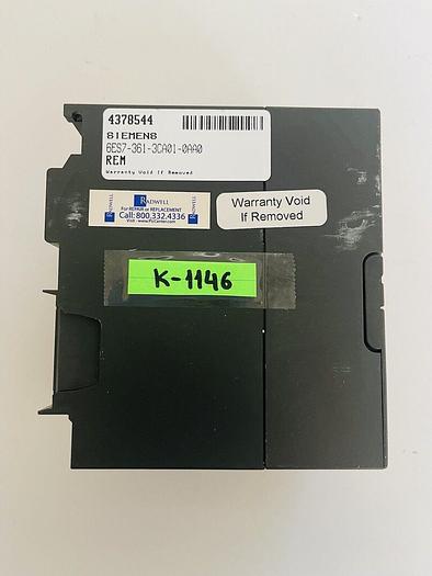 SIEMENS 6ES7361-3CA01-0AA0 6ES7 361-3CA01-0AA0 PLC Module #K-1146
