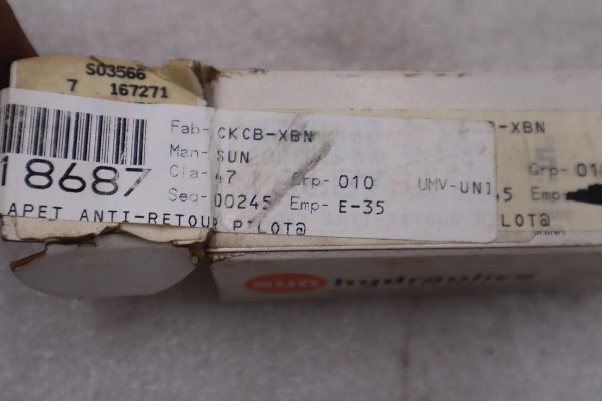 Used SUN HYDRAULICS CKCB-XBN STOCK #L-260B