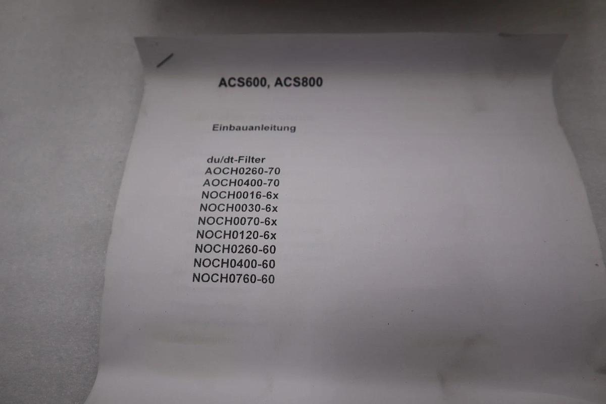 Used ABB NOCH0016-60 KIT / NOCH 0016-60 KIT CODE 58982784 REV B - STOCK GF195