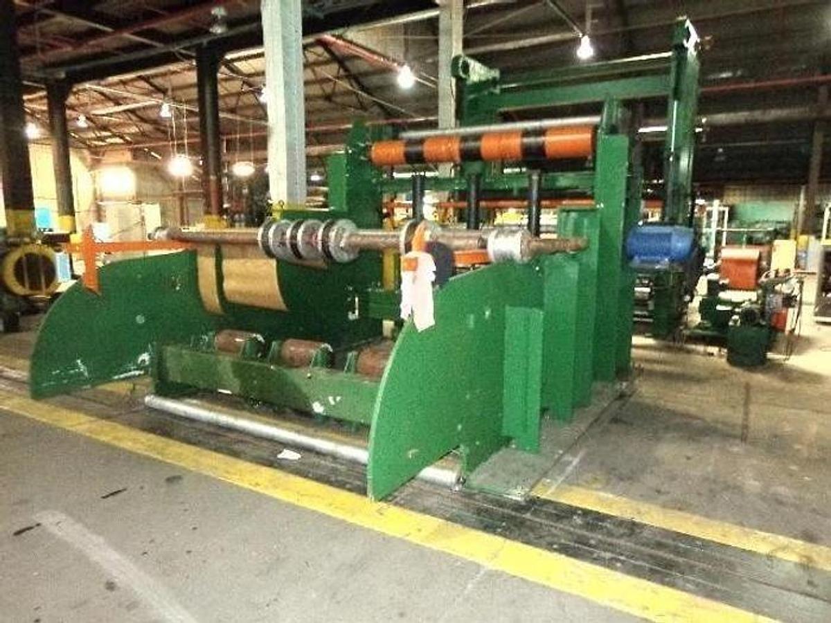 Used 110" PCMC DRIVEN UNWIND STAND 100" ROLL DIAMETER