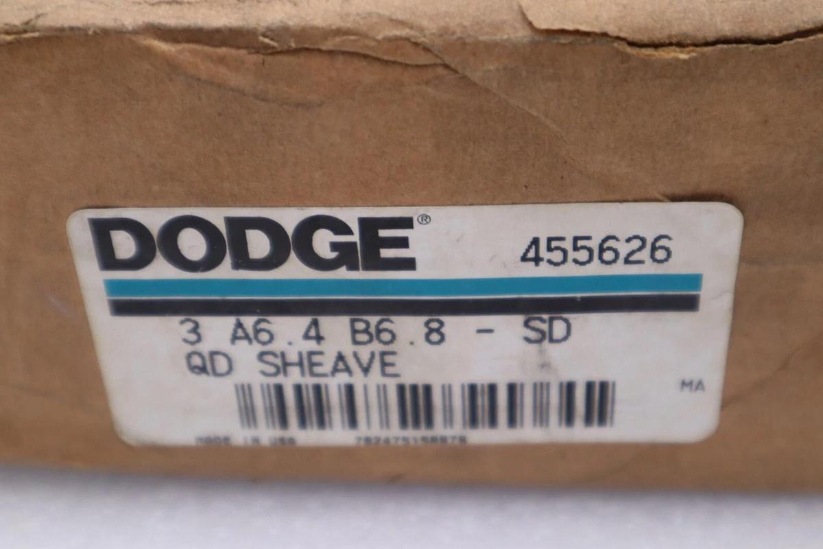 NEW DODGE 455626 SHEAVE 3 A 6.4 B6.8 NEW OLD STOCK STOCK 2961-C