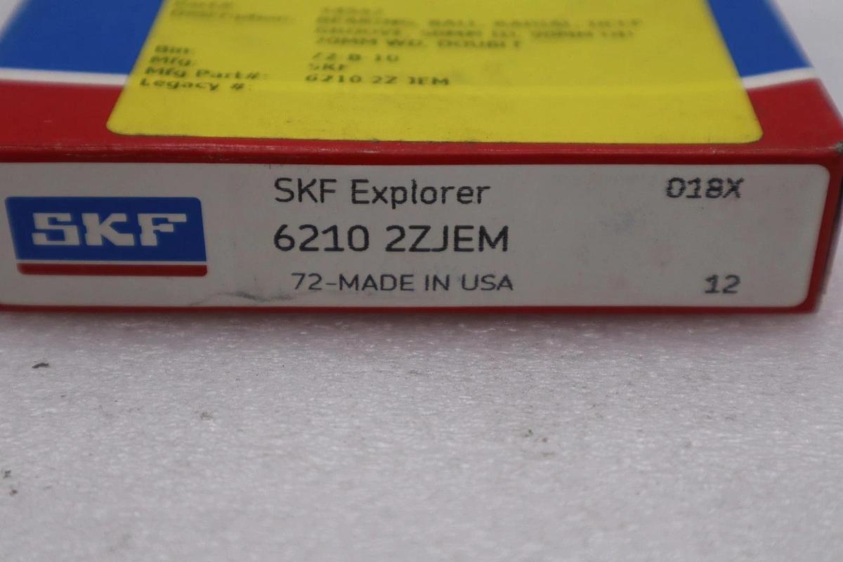 Used NEW SKF 6210 2ZJEM Ball Bearing 62102ZJEM 6210-2ZJEM STK L216CC