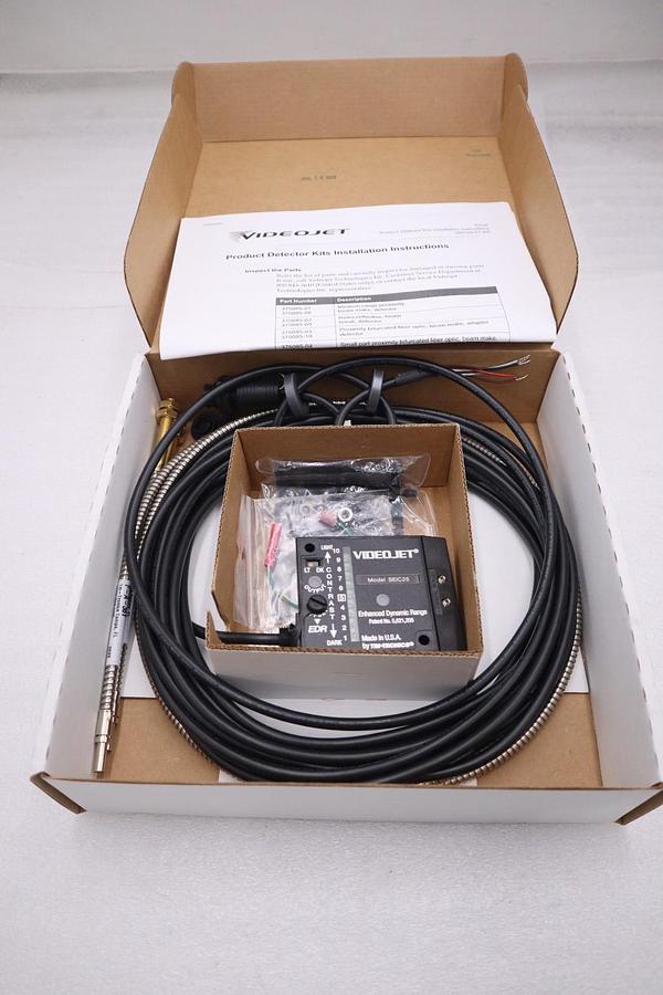 NEW IN BOX VIDEOJET FIBER OPTIC PRODUCT DETECTOR SEIC25A 375085-05 STOCK H266