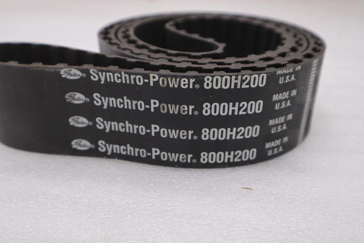 Used Gates 800-H200/ 800H200 Synchro-Power Industrial Timing Belt - NEW - STOCK M-10A