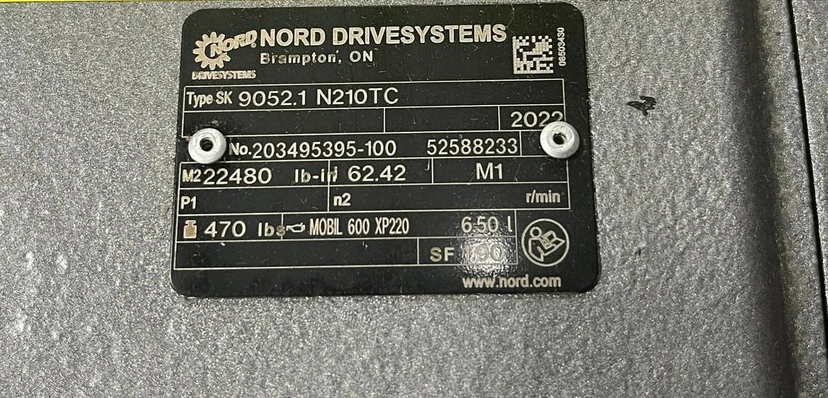 NORD DRIVESYSTEMS SK 9052.1 N210TC GEAR UNIT SK9052.1/N210TC NEW 2022