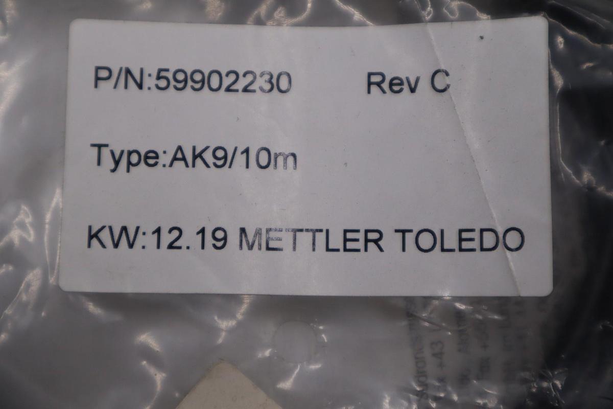 Used Mettler Toledo 59902230 AK9/10m Sensor Cable Assembly 10 Meter New STOCK GF-1177