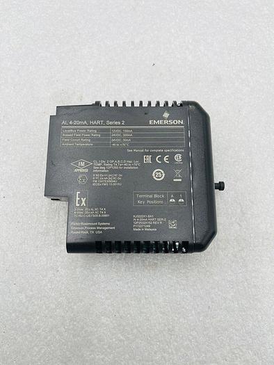 Used EMERSON DELTAV KJ3222X1-BA1 AI CARD 8 CHANNELS 4-20 MA HART SERIES 2 #K-2521