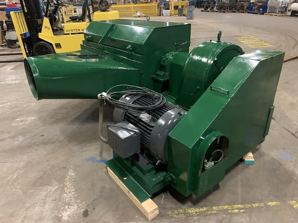 Used 60" WIDE MAREN PINCH BELT CONVEYOR SHREDDER 50 HP BOX FLATTENING SHREDDER