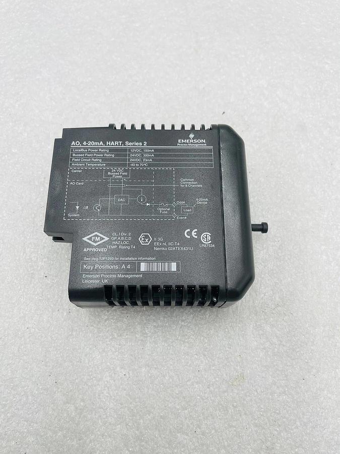 Used EMERSON DELTAV KJ3221X1-BA1 AO CARD 8 CH 4-20 MA HART SER 2 #K-2524