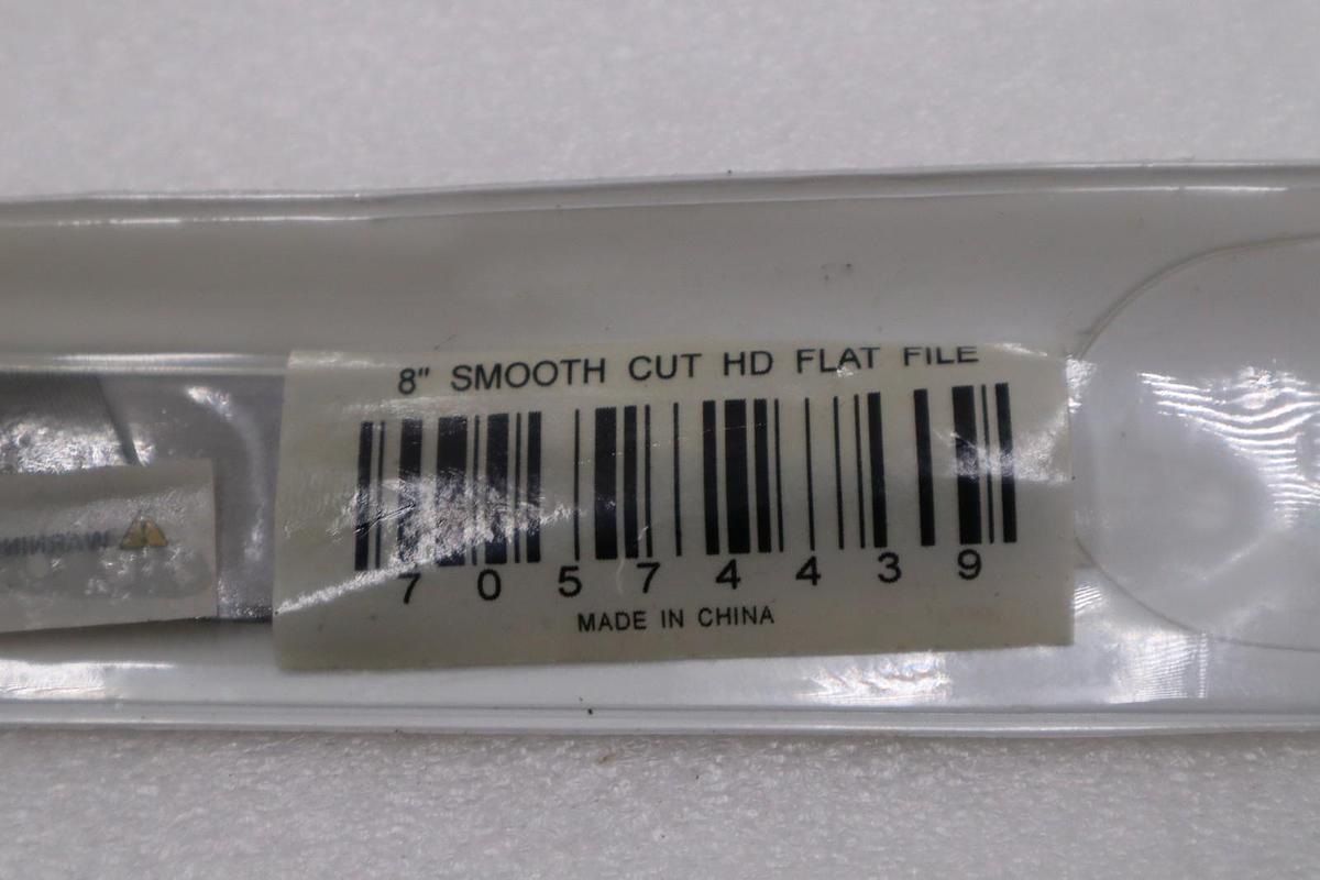 LOT OF 5 - Grobet 8" Smooth Cut Flat American Pattern File USA STOCK H711A