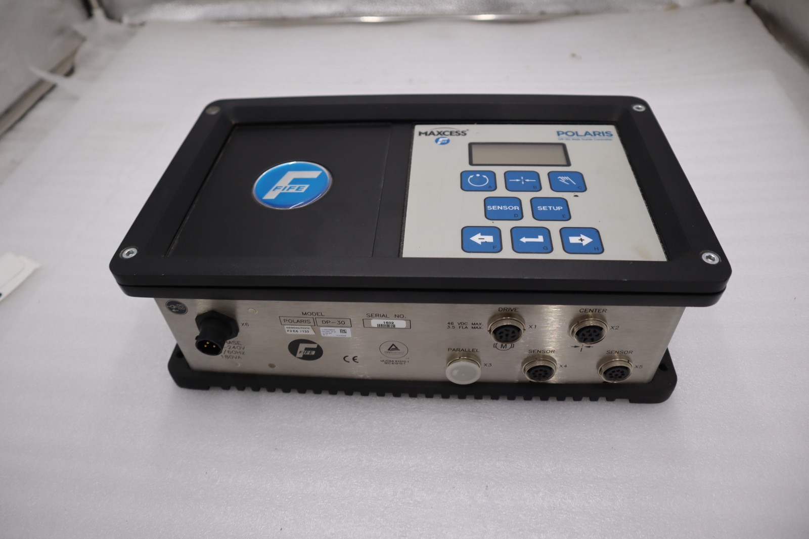 Used MAXCESS DP-30 FIFE POLARIS WEB GUIDE CONTROLLER - STOCK H1783