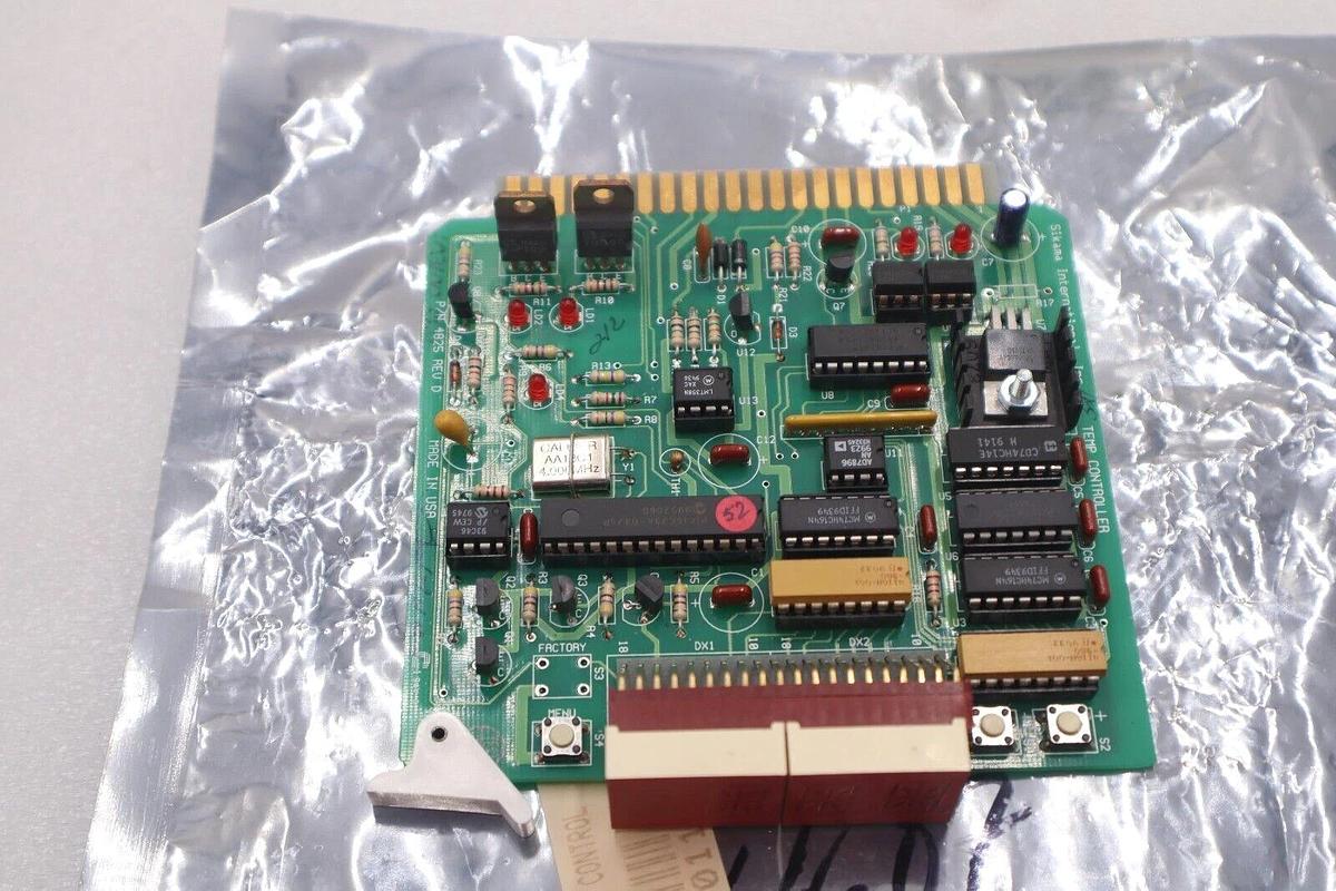 Used SIKAMA INTERNATIONAL P/N 4825 TEMPERATURE CONTROL BOARD REV D STOCK #2730