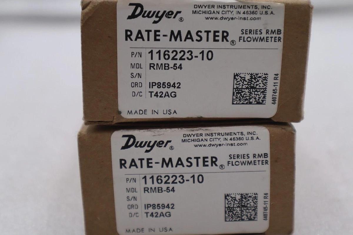 DWYER RMB-54 RATE-MASTER SERIES RMB FLOWMETER STOCK #K-2007