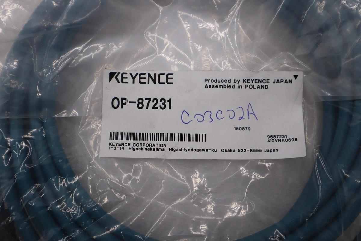 Used New Keyence Bar Code Reader Cable OP-87231 STOCK H1555