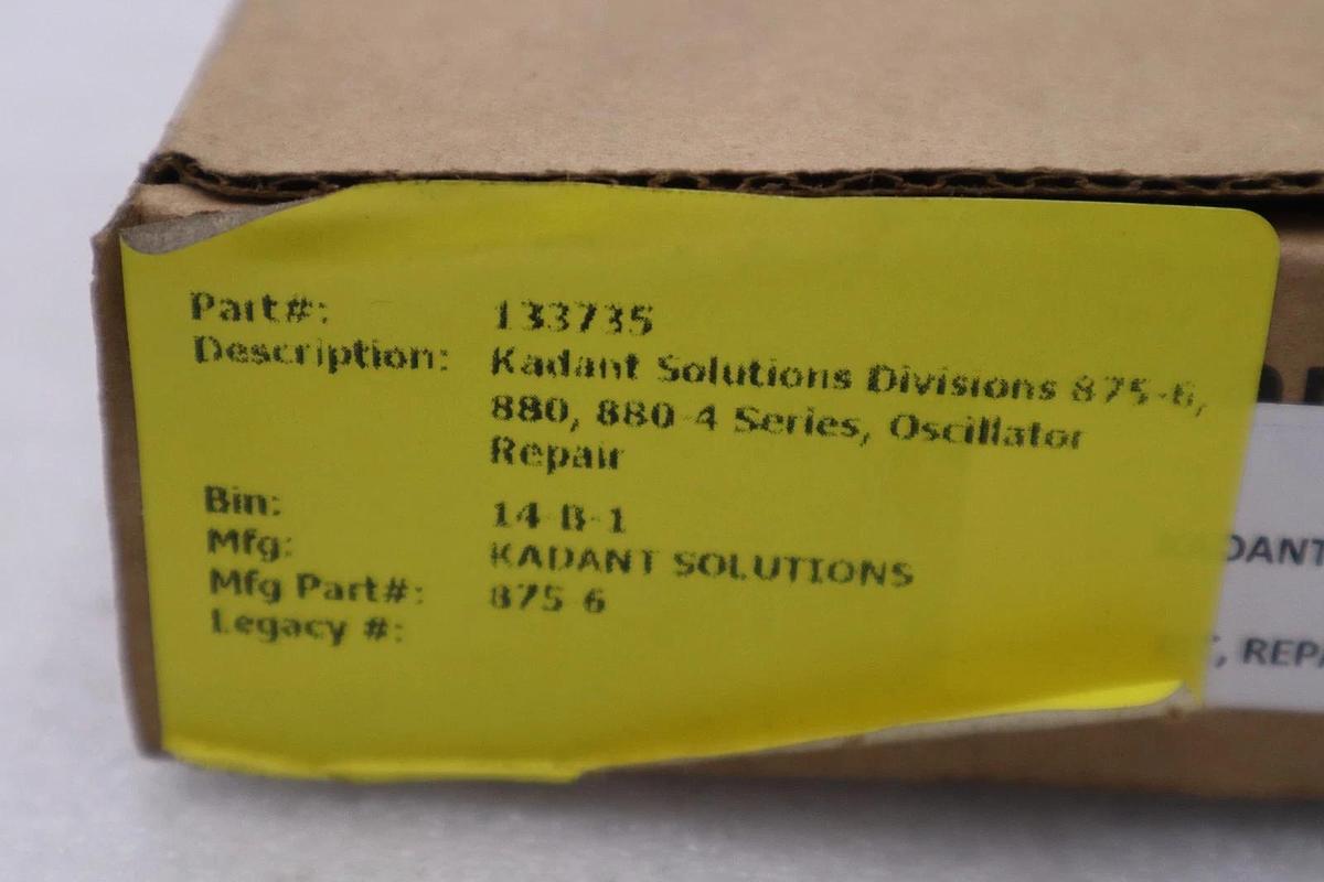 Used KADANT OSCILLATOR REPAIR KIT 875-6 - NEW IN BOX - STOCK 1706CC