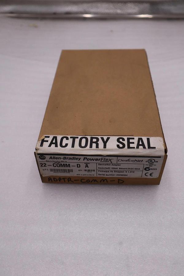 Used Allen-Bradley 22-COMM-D Ser.A DeviceNet Adapter for PowerFlex - STOCK GF34