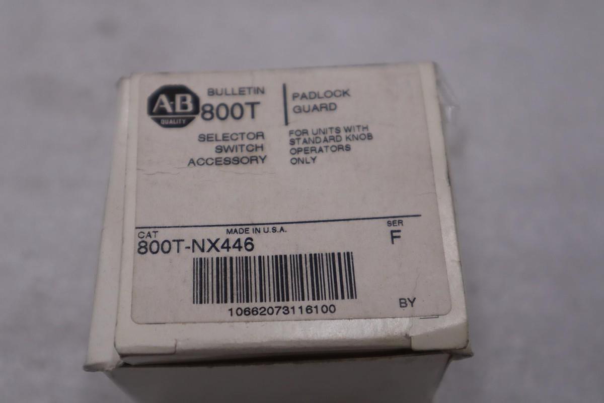 Used AB Allen-Bradley 800T-NX446 Ser F Padlock Guard Selector Switch STK GF701A