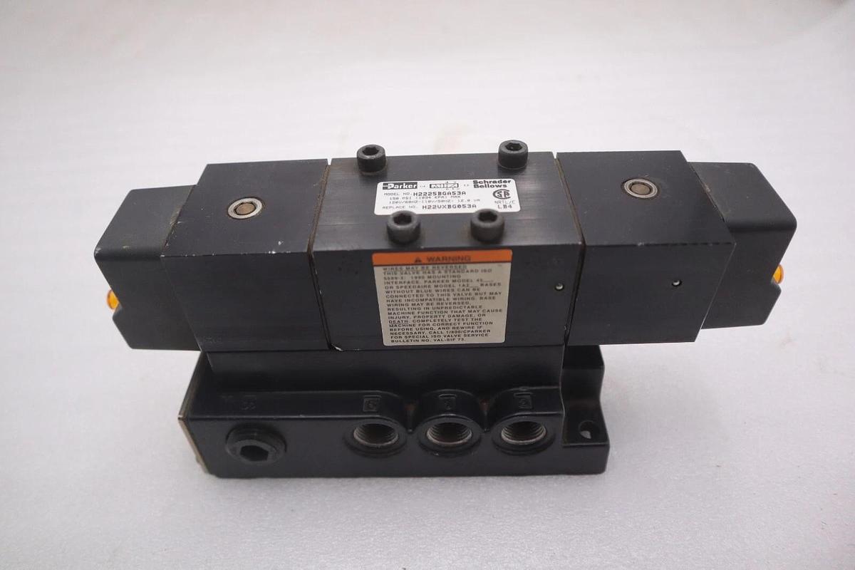 PARKER H22VXBG053A/ H2225BGA53A VALVE 150 PSI 120V/60HZ-110V/50HZ STOCK K-3682