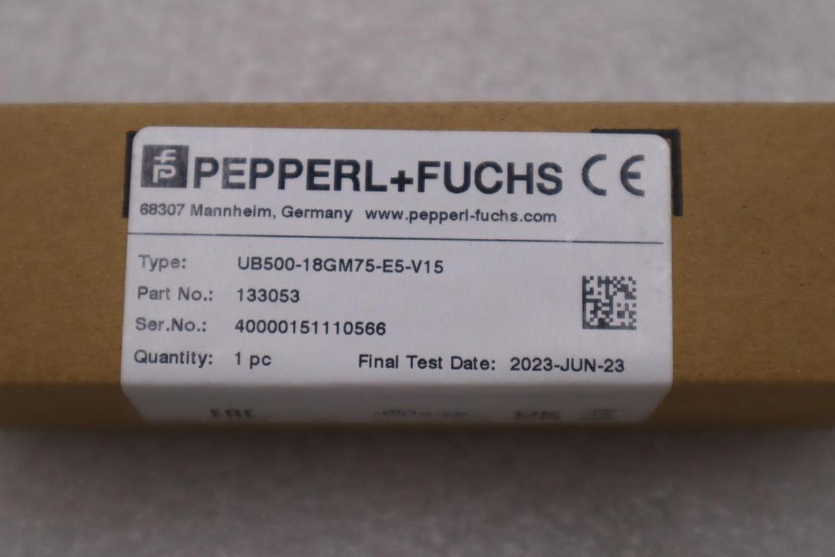 Used PEPPERL+FUCHS 40000151110566 UB500-18GM75-E5-V15 STOCK #K-1950A